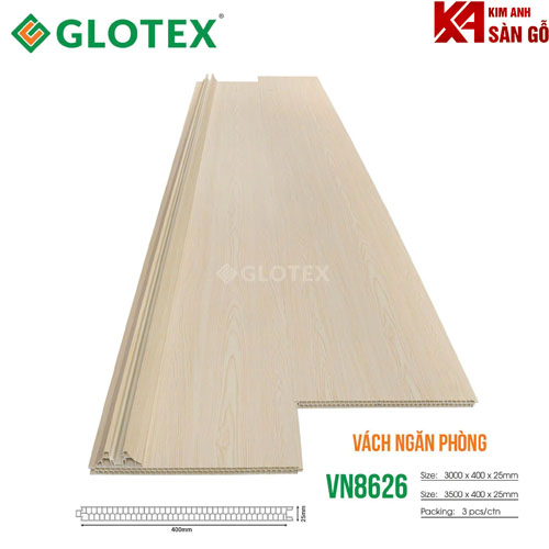 Vách Ngăn Nhựa 2 Mặt Glotex VN-8626